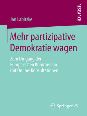 cover image of Mehr partizipative Demokratie wagen